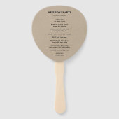 Éventail Chasse Florale Rustique Kraft est sur le ventilate (Dos)