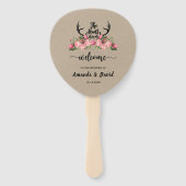 Éventail Chasse Florale Rustique Kraft est sur le ventilate (Devant)