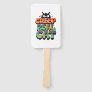 Éventail Chat Cree Véritable