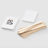 Éventail Chat en costume fantôme pour Halloween (Non-assemblé)