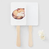 Éventail Chat Munchkin mignon couchage classique T-shirt (Devant et derrière)