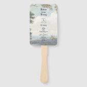 Éventail Château de Contes de Fées Rétro Mariage Rustique e (Devant)