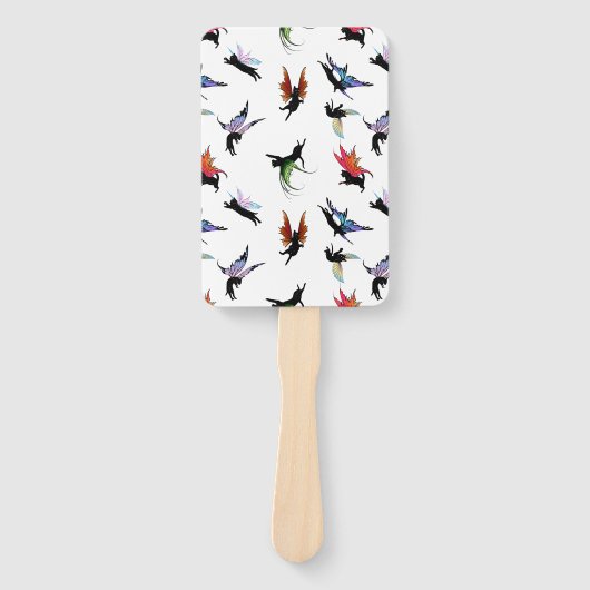 Éventail Chats cosmiques (Devant)