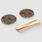 Éventail Chats plus bananes (Non-assemblé)