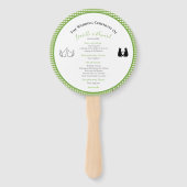 Éventail Chats romantiques en amour Programme de mariage ve (Devant)