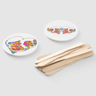 Éventail Cheerful Heart by Lydia's Art Sangria