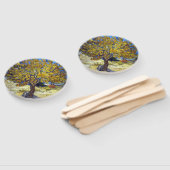 Éventail Chef-d'œuvre d'art du mûrier de Van Gogh (Non-assemblé)