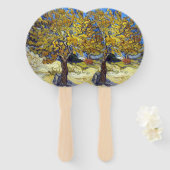 Éventail Chef-d'œuvre d'art du mûrier de Van Gogh (Devant et derrière)