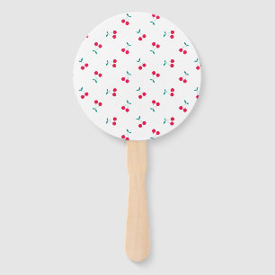 Éventail Cherry Aesthésie Cerises Motif Mariage blanc