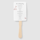 Éventail Cherry Blossom Japonais Sakura Wedding Programme (Devant)