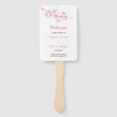 Éventail Cherry Blossom Programme de mariage de la flore ma (Devant)