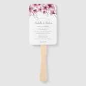 Éventail Cherry Blossom Wedding Program (Devant)
