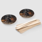 Éventail Chesapeake Bay Terrier Citrouille Halloween effray (Non-assemblé)