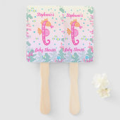 Éventail Cheval Sous Le Baby shower De Mer (Devant et derrière)