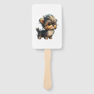Éventail Chibi Yorkshire Terrier
