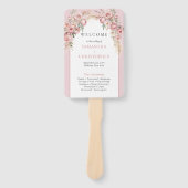 Éventail Chic Boho arch brush pampas programme d'herbe (Devant)