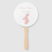 Éventail Chic fille Baby shower femme enceinte bébé bosse (Devant)