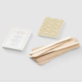 Éventail Chic Golden Ditzy Floral Wedding Programme (Non-assemblé)