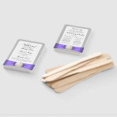 Éventail Chic Lavender & Grey Pearl Ribbon Wedding Programm (Non-assemblé)