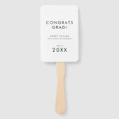 Éventail Chic Typographie Fêtes Grad Photo Grad Grad (Devant)