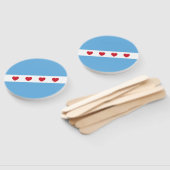 Éventail Chicago Love | Ventilateur à main (Non-assemblé)