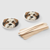 Éventail Chien Biewer Terrier Inspiré 3D (Non-assemblé)