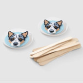 Éventail Chien Blue Heeler Inspiré 3D (Non-assemblé)