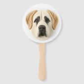 Éventail Chien de berger d'Anatolie Inspiré de la 3D (Devant)