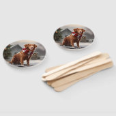 Éventail Chien de canard de la Nouvelle-Écosse en Noël de n (Non-assemblé)