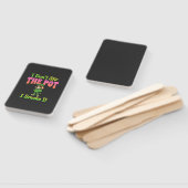 Éventail Chien Fumeur de Joint Drôle Stoner (Non-assemblé)