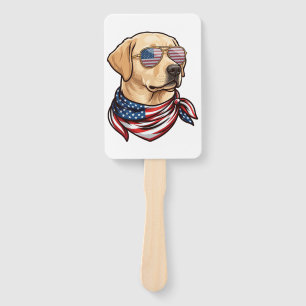 Éventail Chien Lunettes de soleil Drapeau Usa Bandana