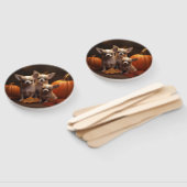 Éventail Chihuahua Chiot Automne Citrouille de plaisir (Non-assemblé)