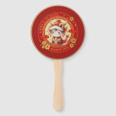 Éventail Chinois Traditionnel Bébé 100 Jours 百 日 Invitation (Dos)