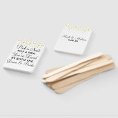 Éventail Choisir un siège pas un côté mariage points d'or (Non-assemblé)