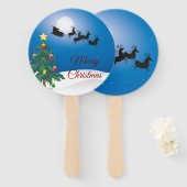 Éventail Christmas (Devant et derrière)