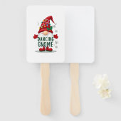 Éventail Christmas Gnome Dancing Gnome Family Christmas (6) (Devant et derrière)