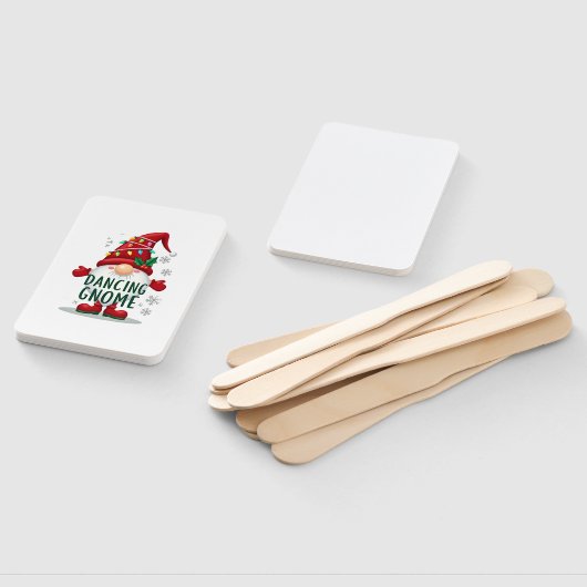 Éventail Christmas Gnome Dancing Gnome Family Christmas (6) (Non-assemblé)