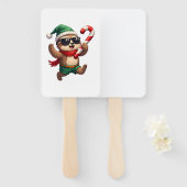 Éventail Christmas Sloth Elf Peppermint Candy Cane Shirt Gi (Devant et derrière)