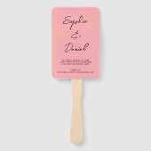 Éventail Chronologie de la cérémonie de mariage préférée da (Devant)