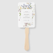 Éventail Chronologie du mariage du Fleur sauvage de printem (Devant)