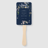 Éventail Chronologie du mariage du Fleur sauvage de printem (Devant)