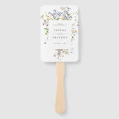 Éventail Chronologie du mariage du Fleur sauvage de printem (Devant)