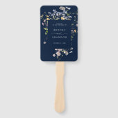 Éventail Chronologie du mariage du Fleur sauvage de printem (Devant)