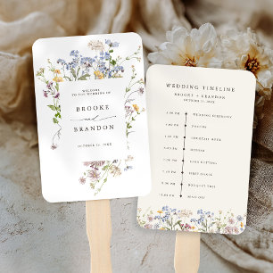 Éventail Chronologie du mariage du Fleur sauvage de printem