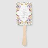 Éventail Chronologie du mariage du Fleur sauvage de printem (Devant)