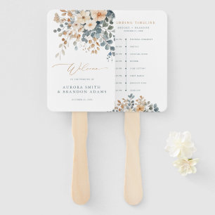 Éventail Chronologie du mariage du Fleur sauvage de printem