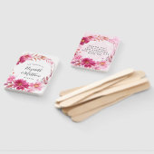 Éventail Chrysanthème rose chaud Mariage (Non-assemblé)