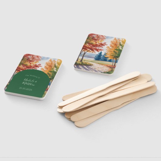 Éventail Chute du Mariage Feuille (Non-assemblé)