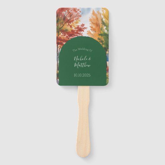 Éventail Chute du Mariage Feuille (Devant)