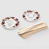 Éventail Chute Florale Terracotta Crème Bourgogne Violet (Non-assemblé)